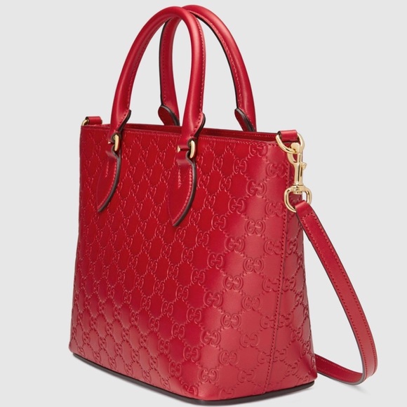 SOLD! NEW! Gucci Signature Leather Tote - Picture 2 of 7